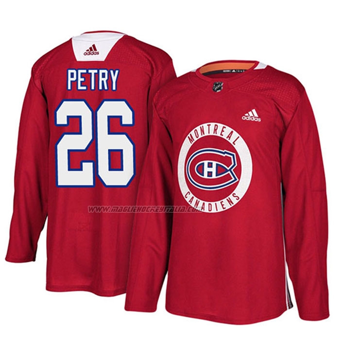 Maglia Hockey Montreal Canadiens Jeff Petry New Season Practice Rosso